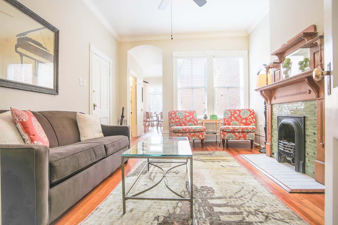 Tall ceilings and windows invite you in.