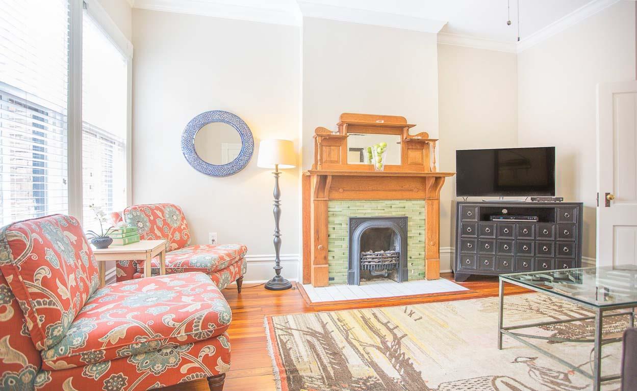 Finally catch up on your reading by the window.