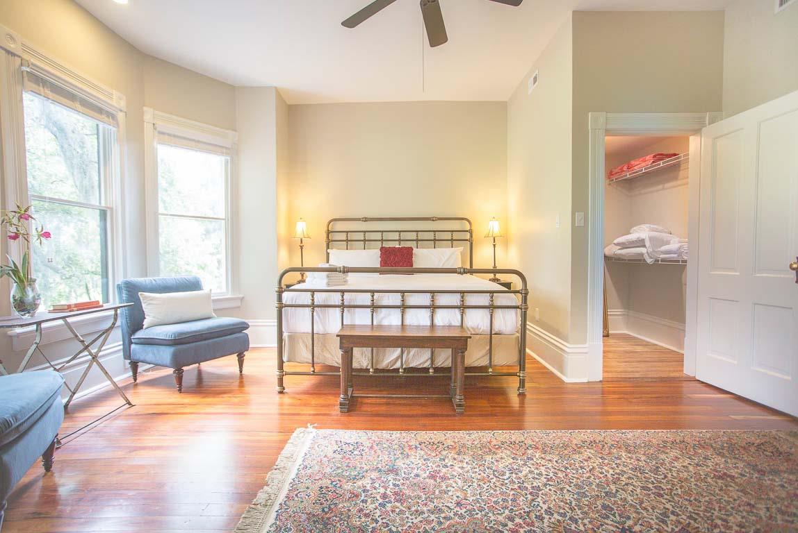 Unpack your suitcase with the walkin closet.