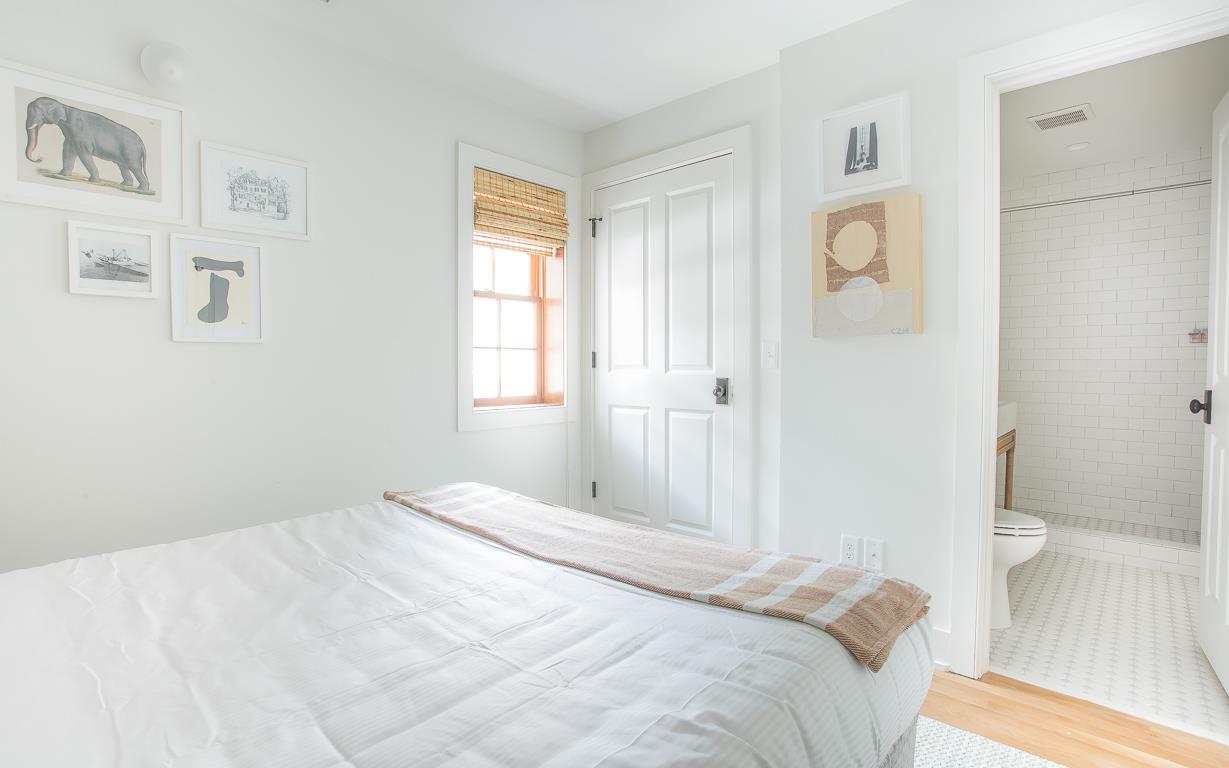 The bath is en suite.