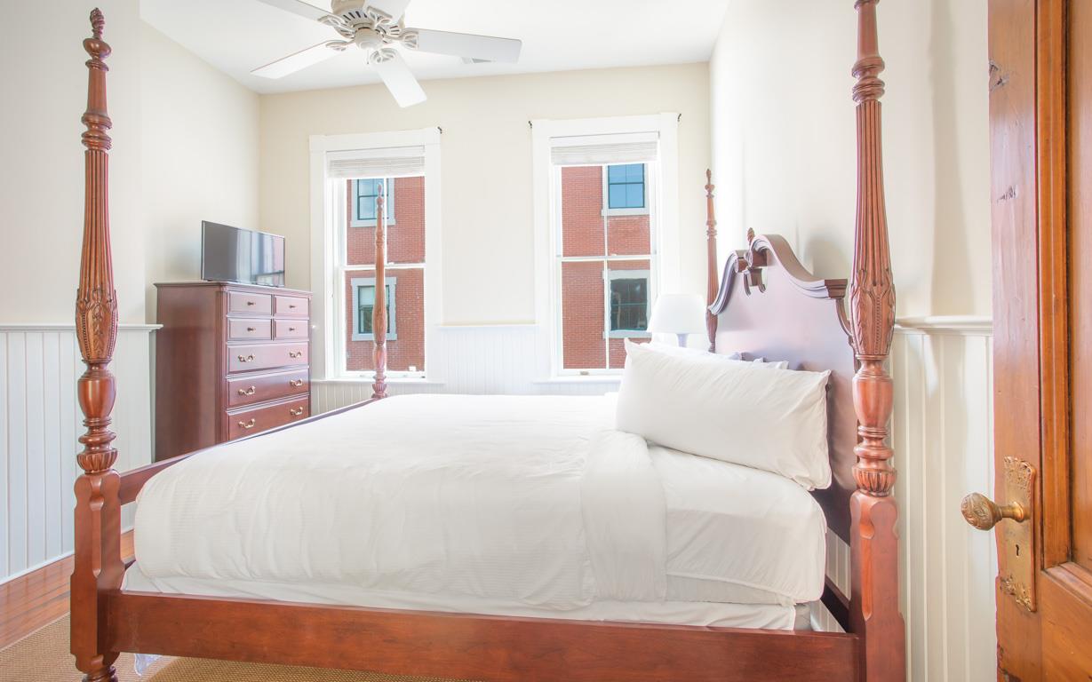 This bedroom has a King size bed.