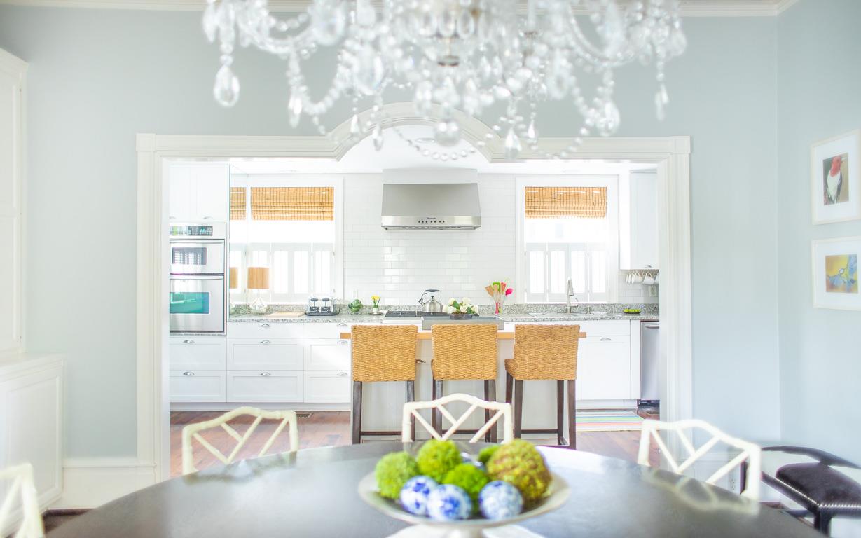 The flow is great for visiting with family and friends.