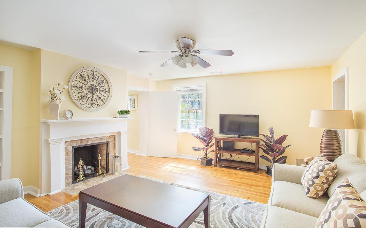 This sunny garden apartment is the perfect home away from home.