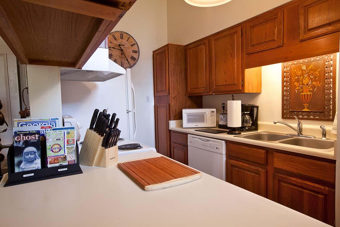 Ample counter space to cook a meal or two.