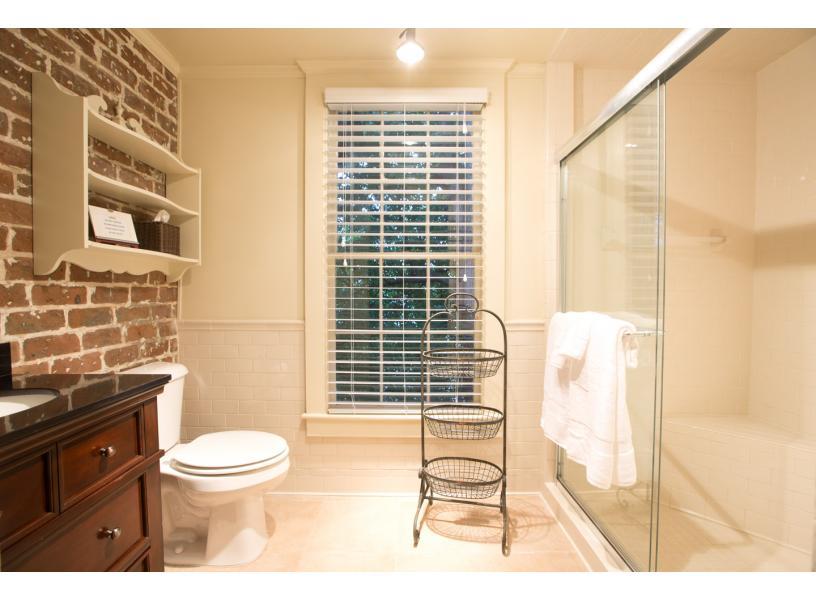 Remodeled bathroom with luxury stand up shower.