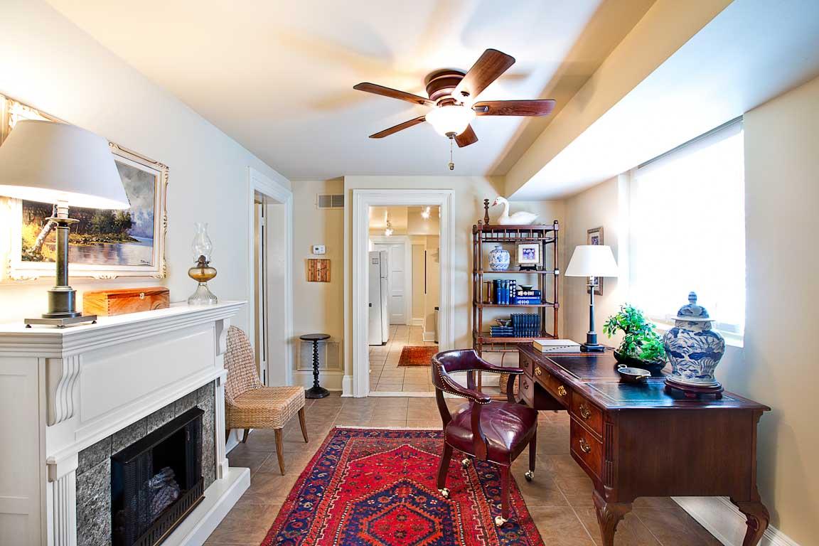 Office space to work from home just off the living room.