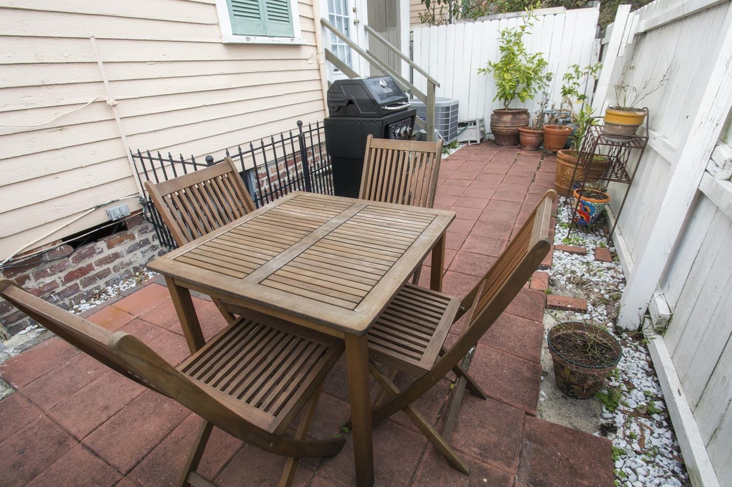 Private courtyard for you and your guests.