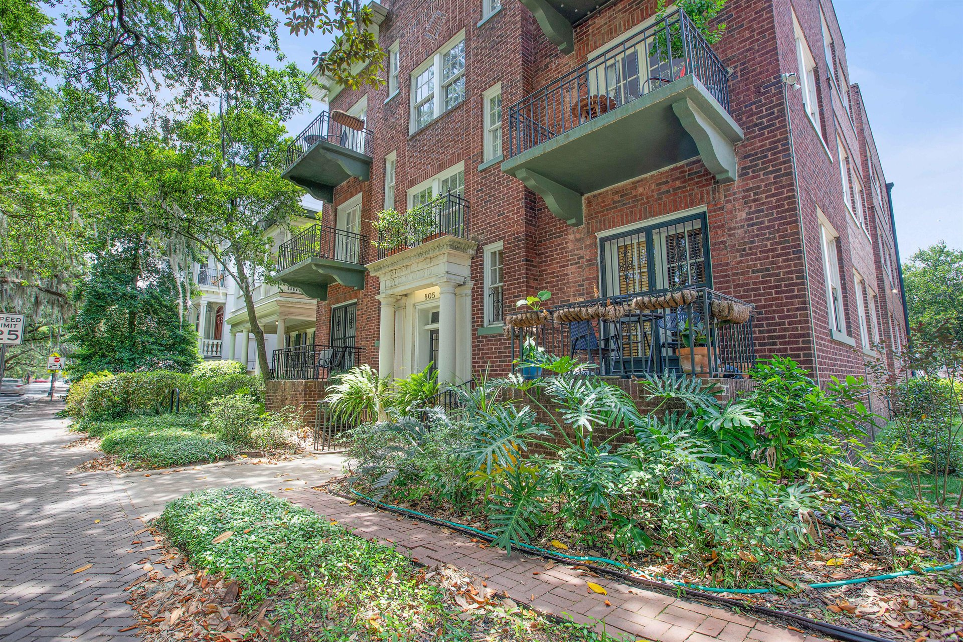 Gorgeous greenery is maintained weekly.