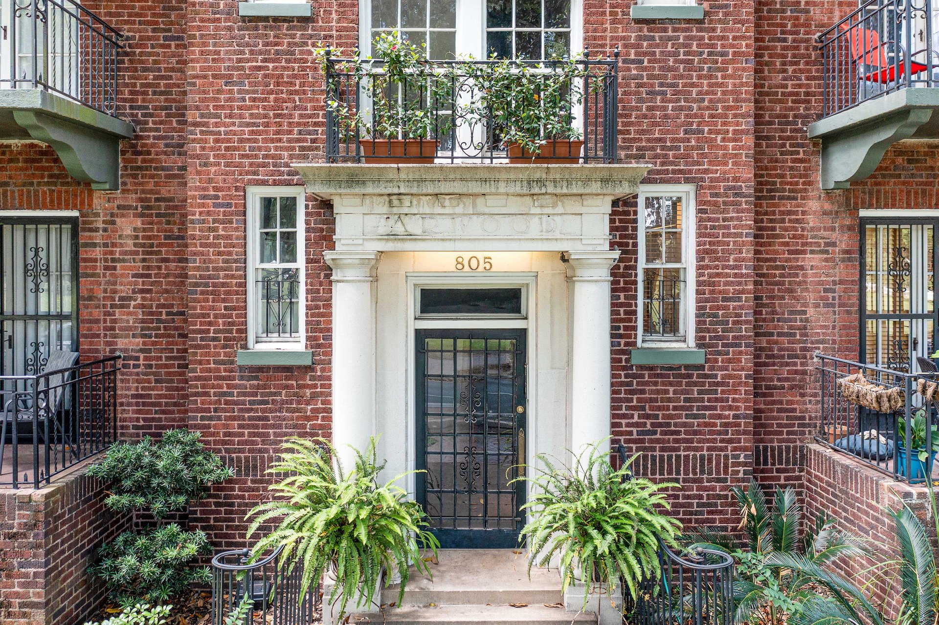 Both entrances offer a secure and private entrance into the building.