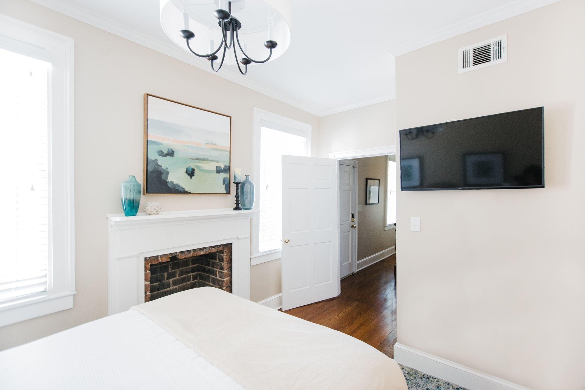 Enjoy relaxing in bed and catching up on your favorite shows.