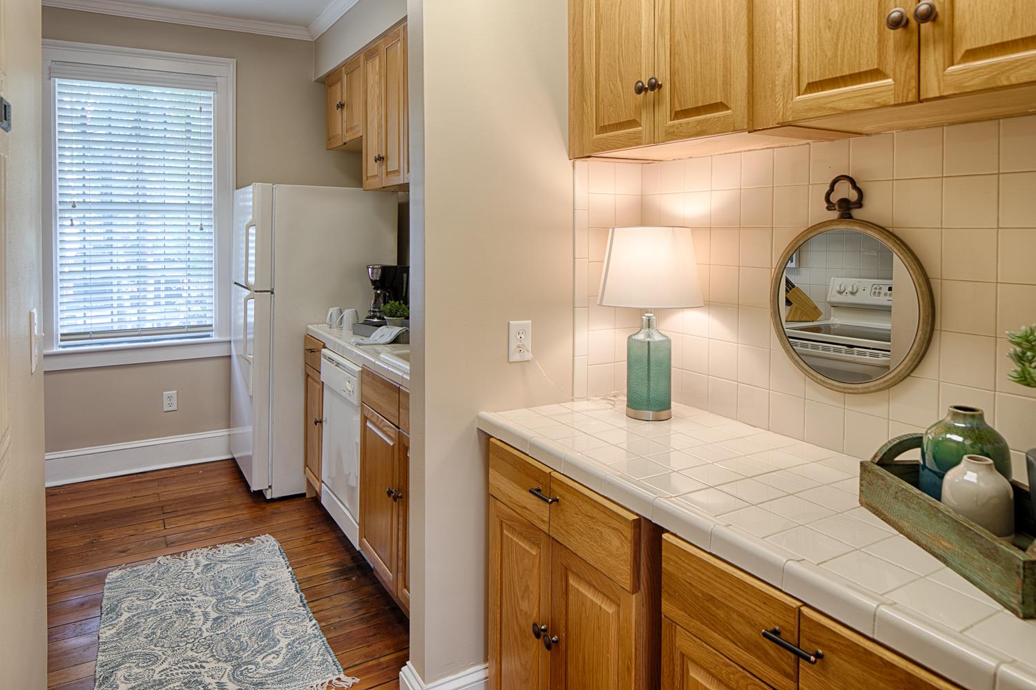 An attached butlers pantry is ideal for entertaining.