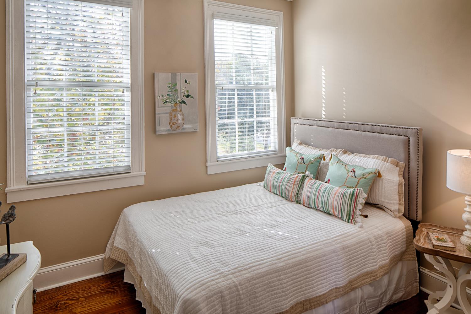 The second bedroom features a Queen bed.