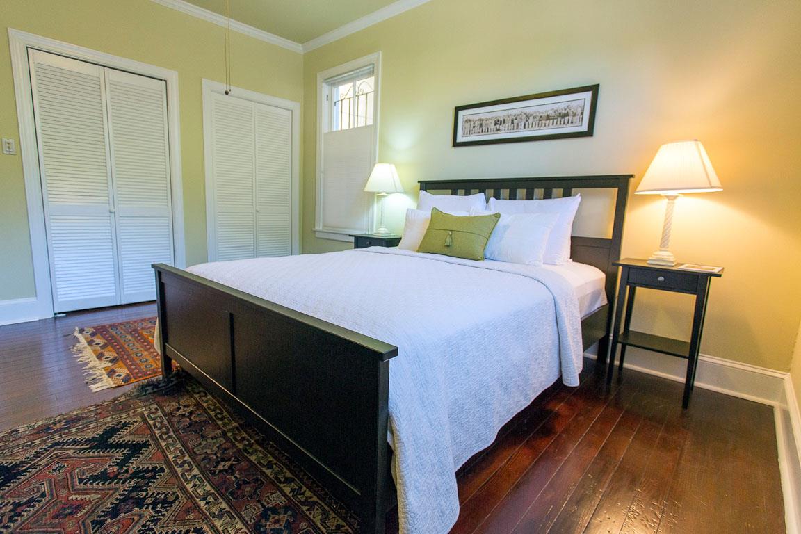 Ample closet space is ideal for longer stays.