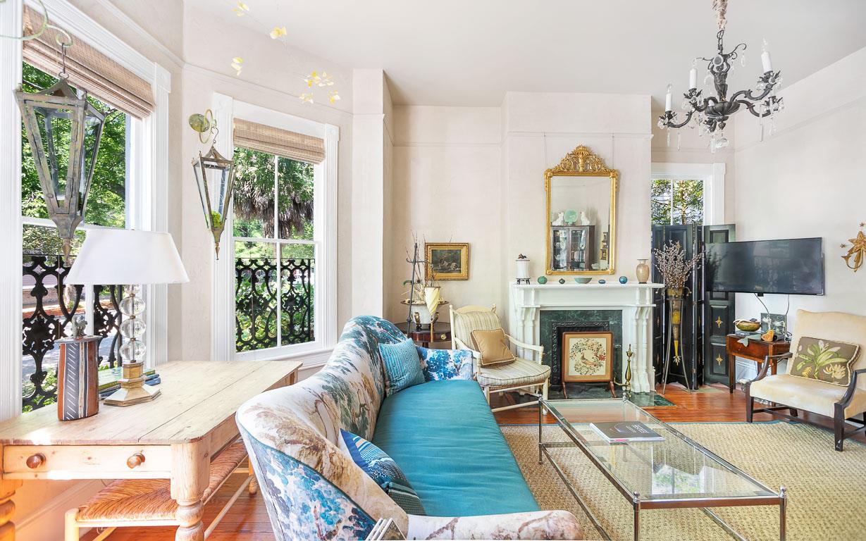 Every part of this room is filled with natural light.