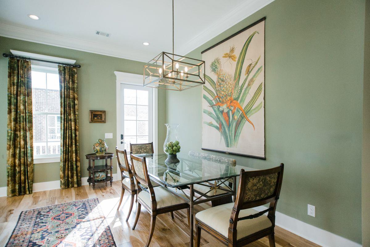 Just off the kitchen, the formal dining room.
