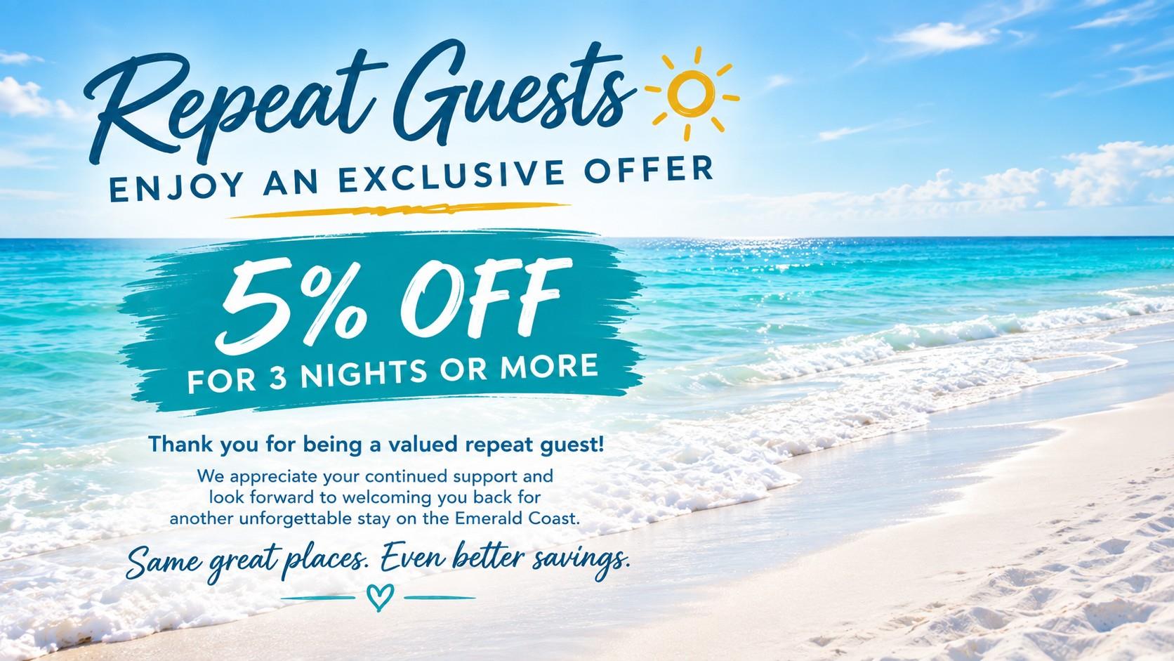 Repeat Guest Offer Repeat Guest Offer