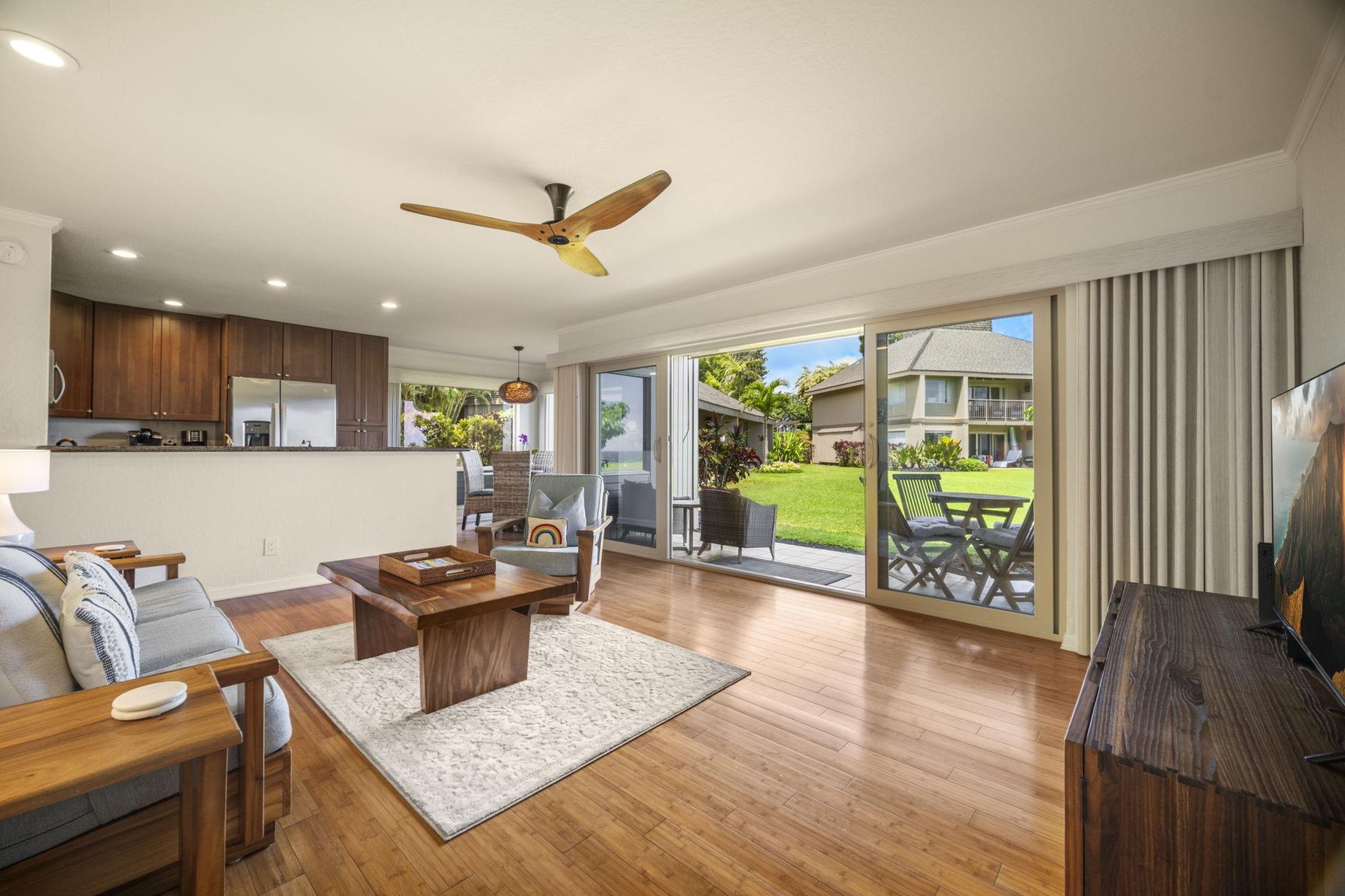 Located on the ground floor, the unit is ADA friendly