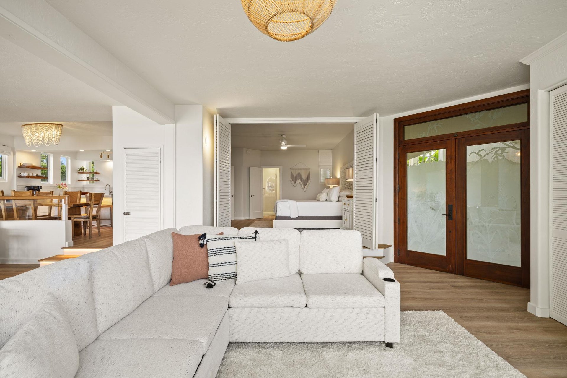 Front door entrance to this magical home