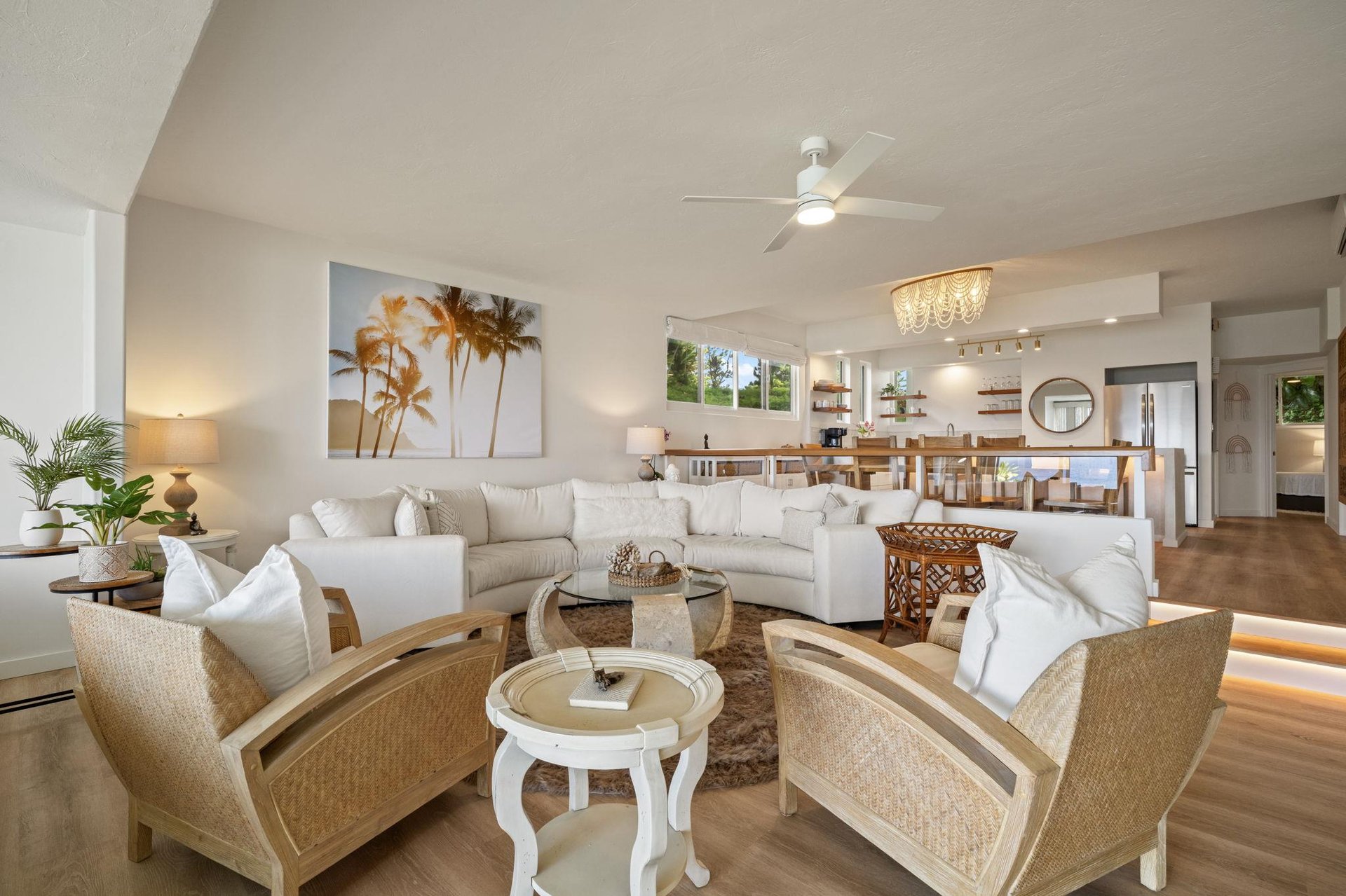 A stunning living room set up