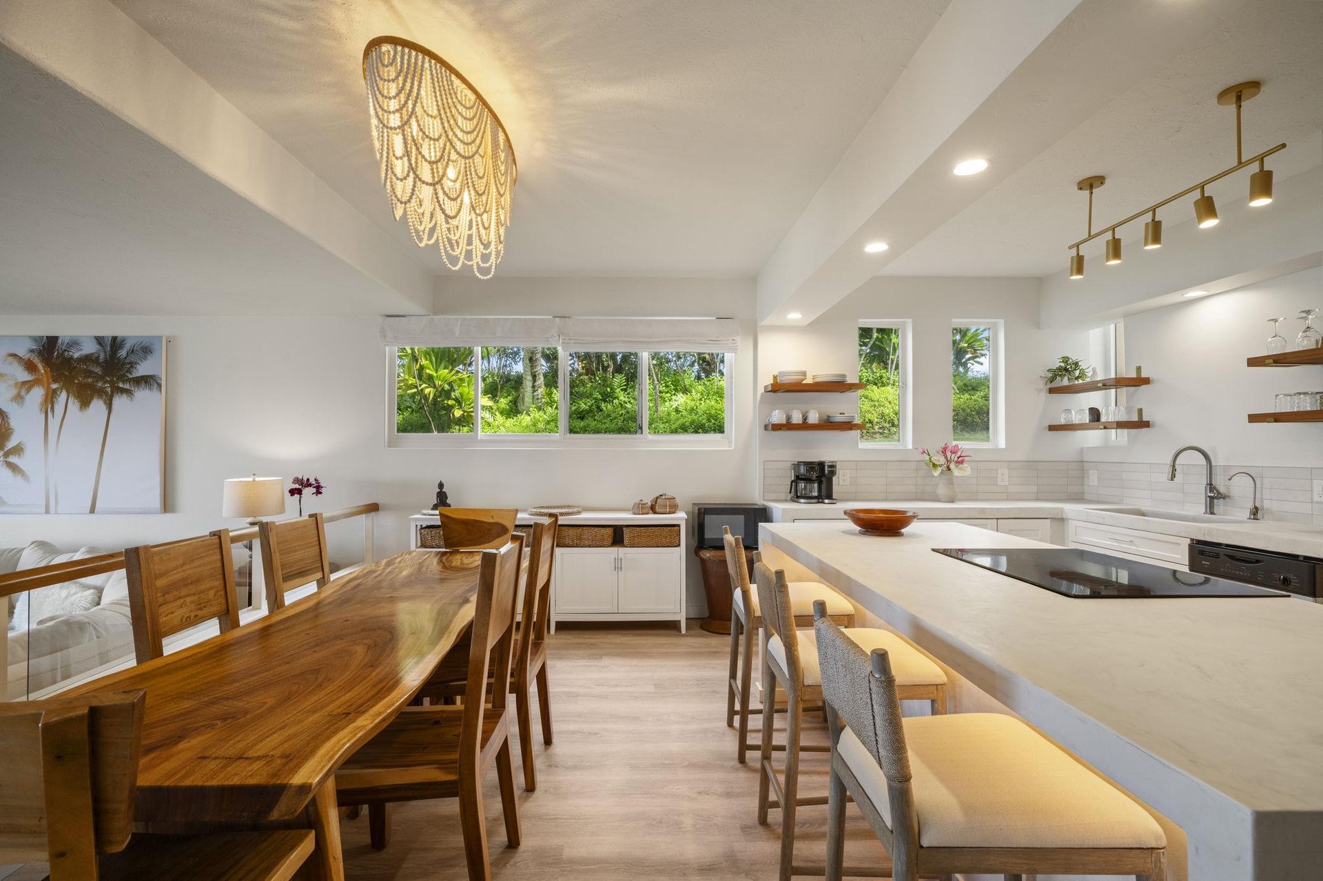 Dining area and kitchen