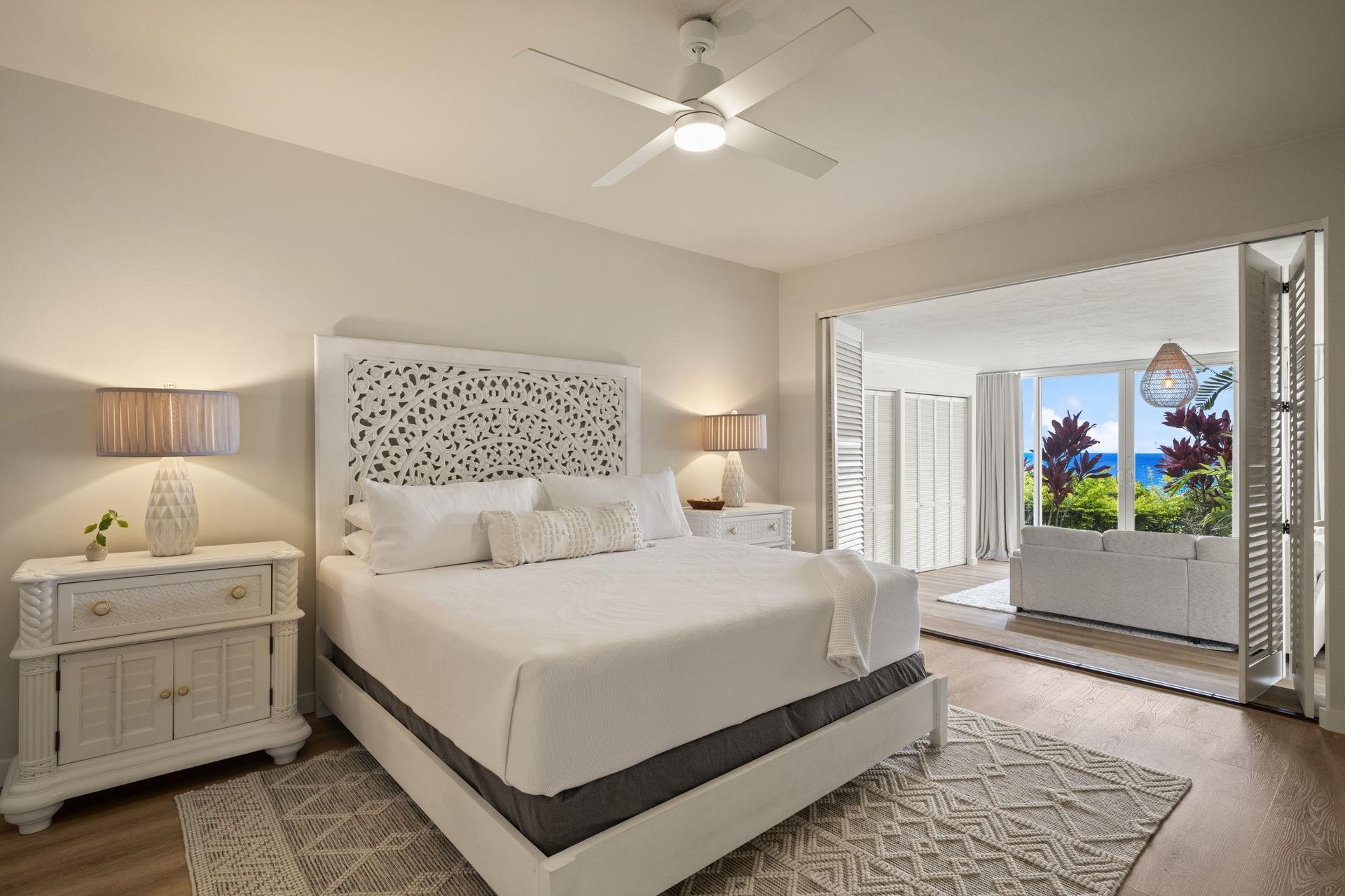 Master bedroom with views