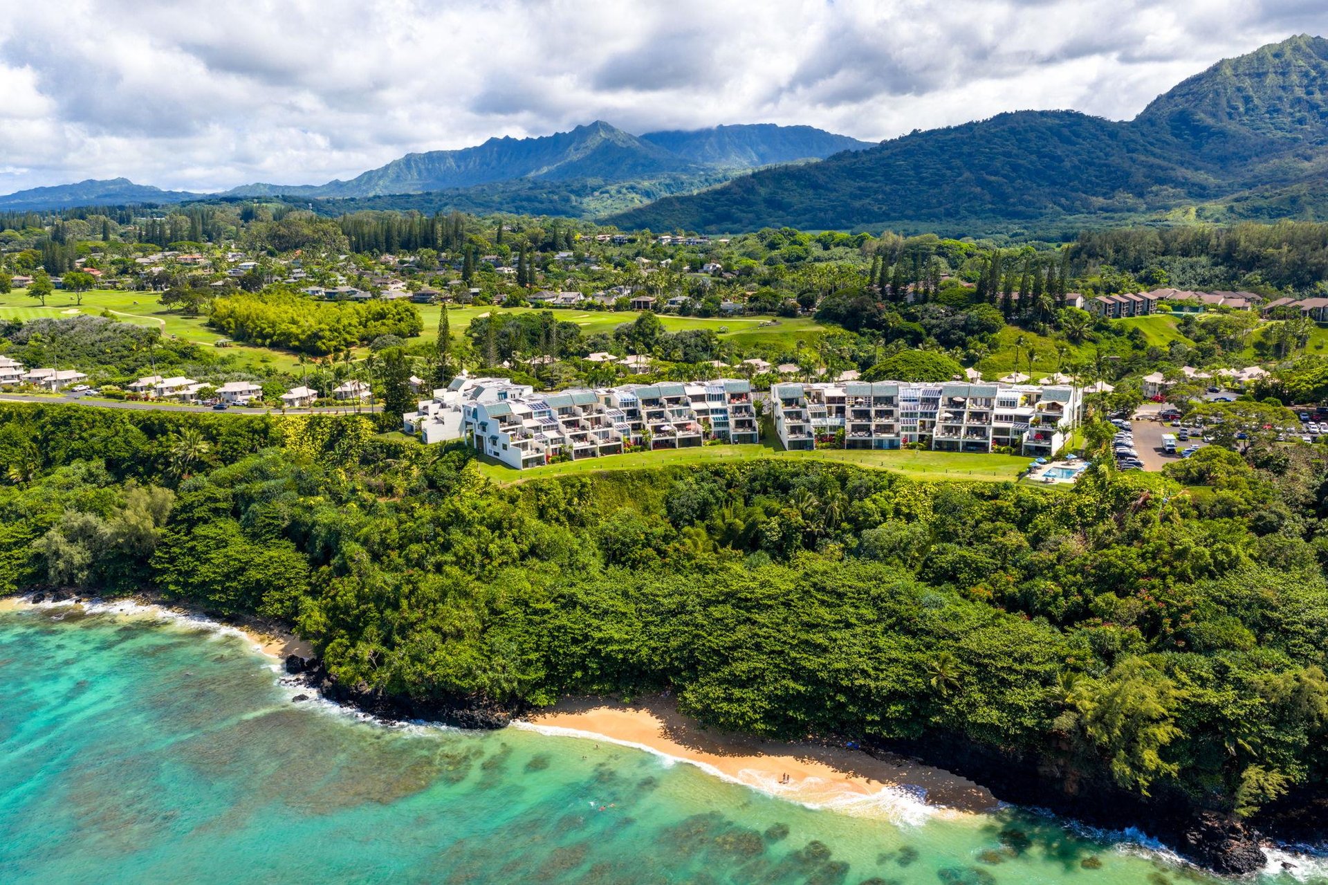Aerial photo of Mahina Kai