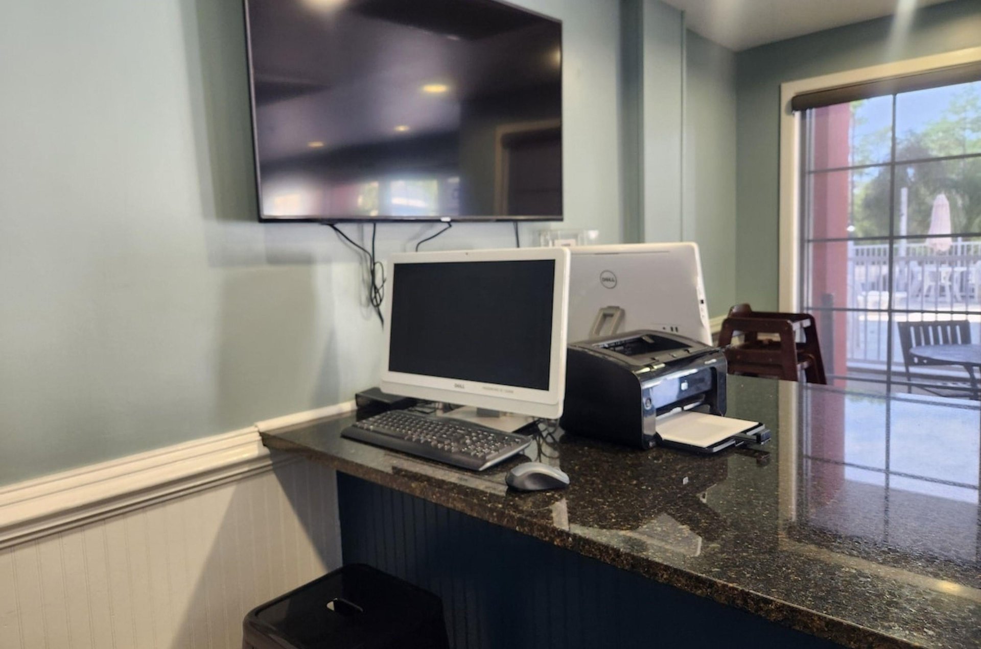 The business center in Port St. Joe, Florida