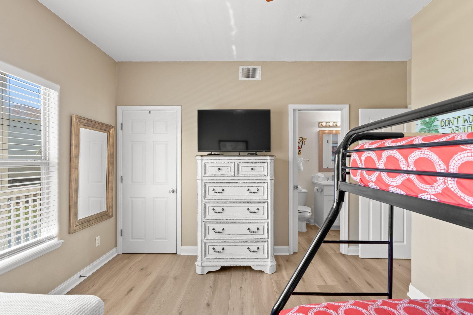 Guest bedroom and bathroom