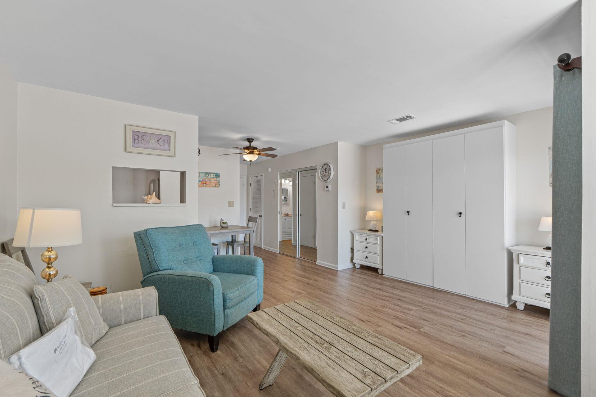 Living room and Murphy bed