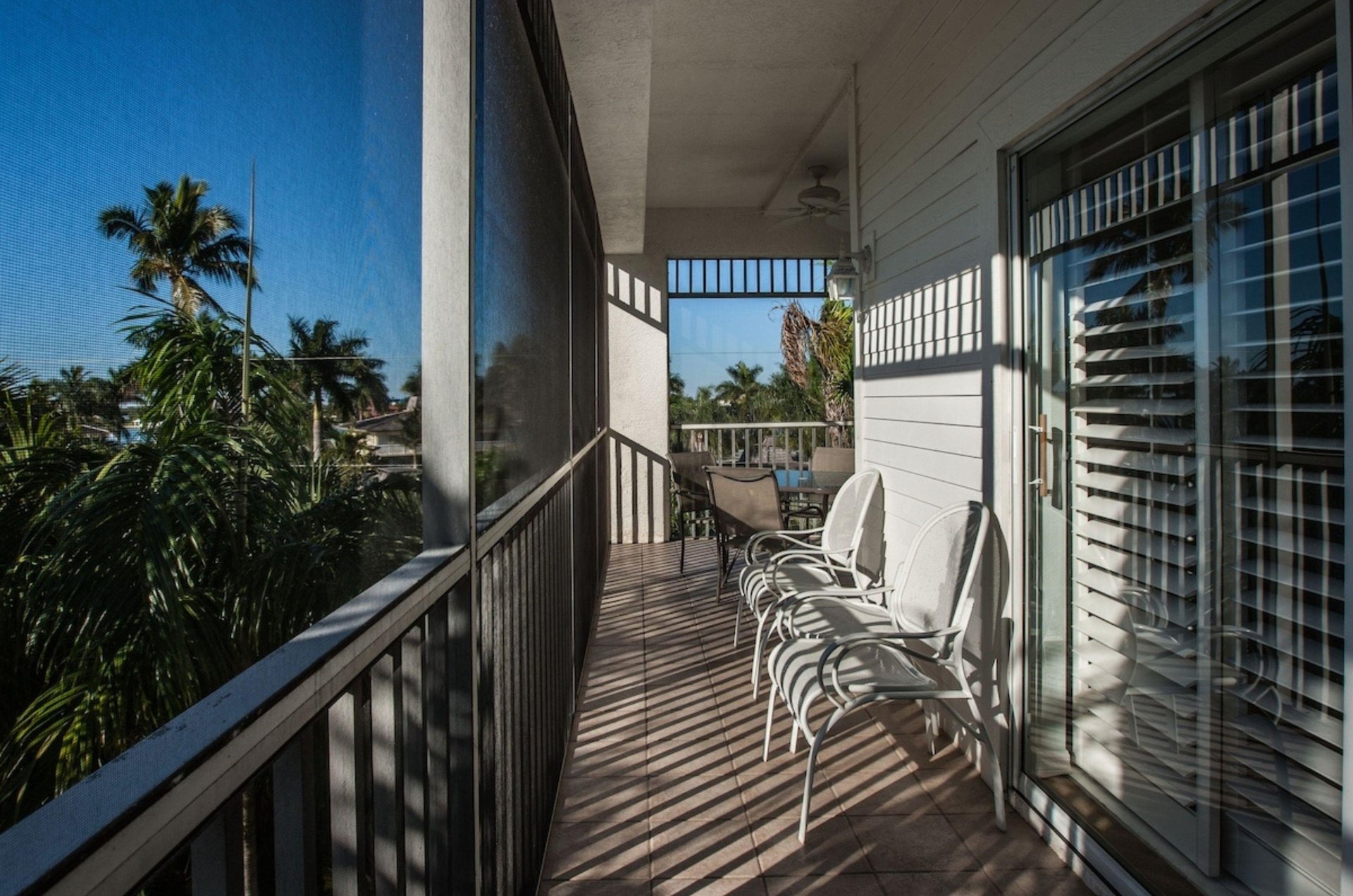 A balcony on a room at Olde Marco Inn and Suites
