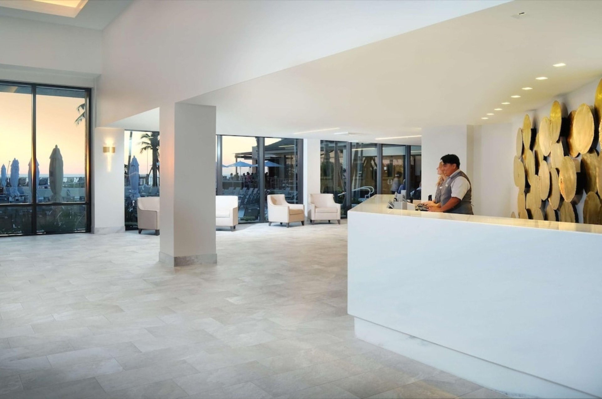 The lobby of Hilton Marco Island Resort and Spa