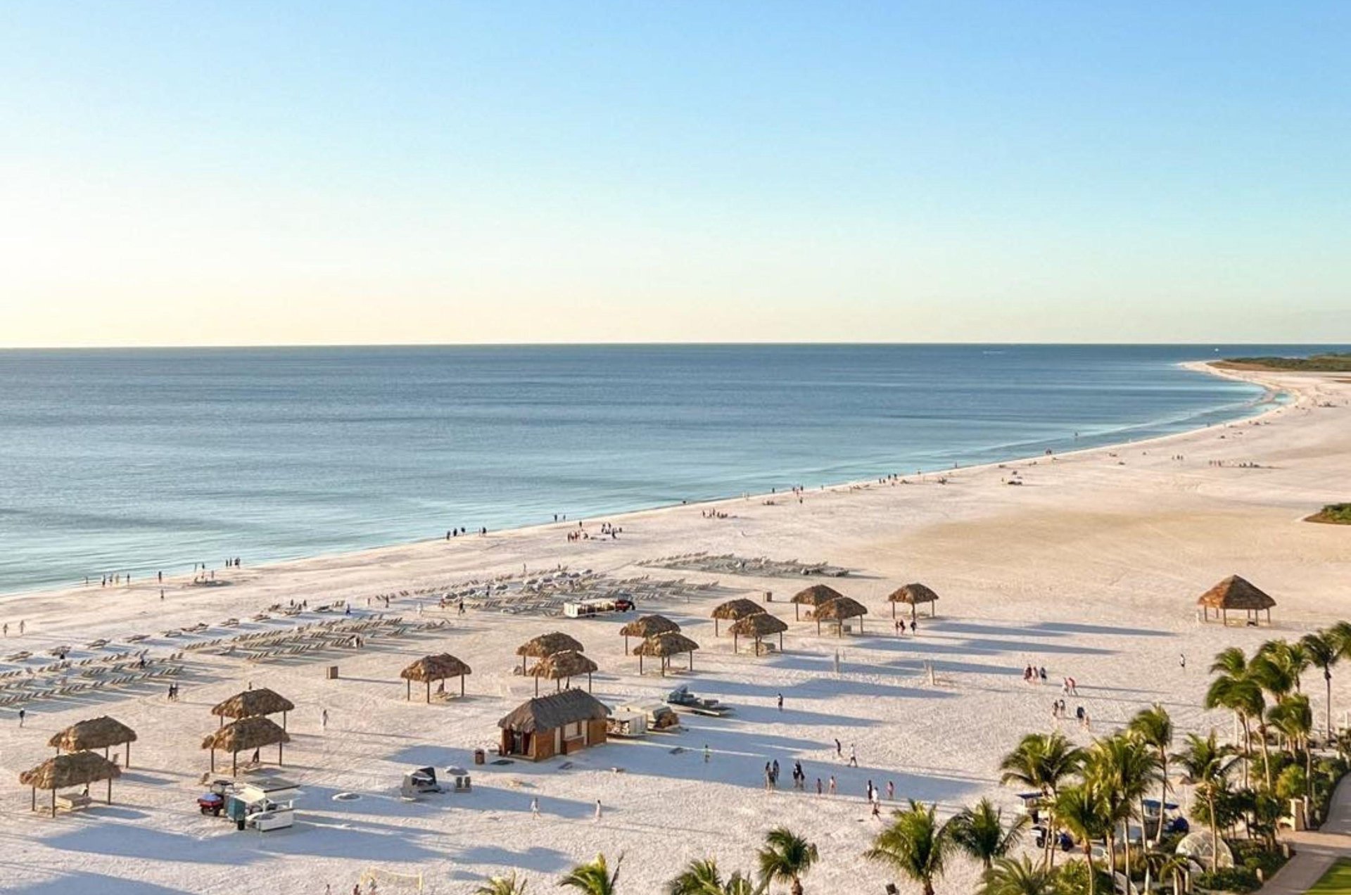 The beautiful beach on Marco Island, Florida