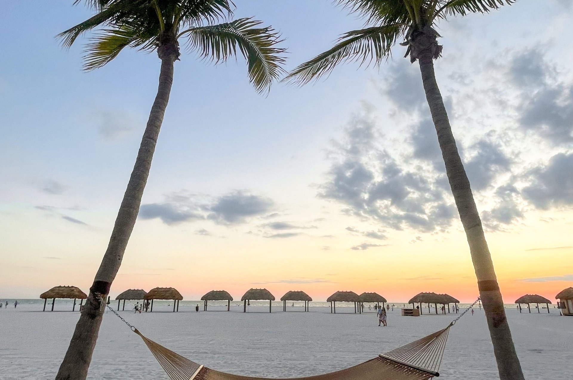 The private beach infront of JW Marriott Marco Island Resort