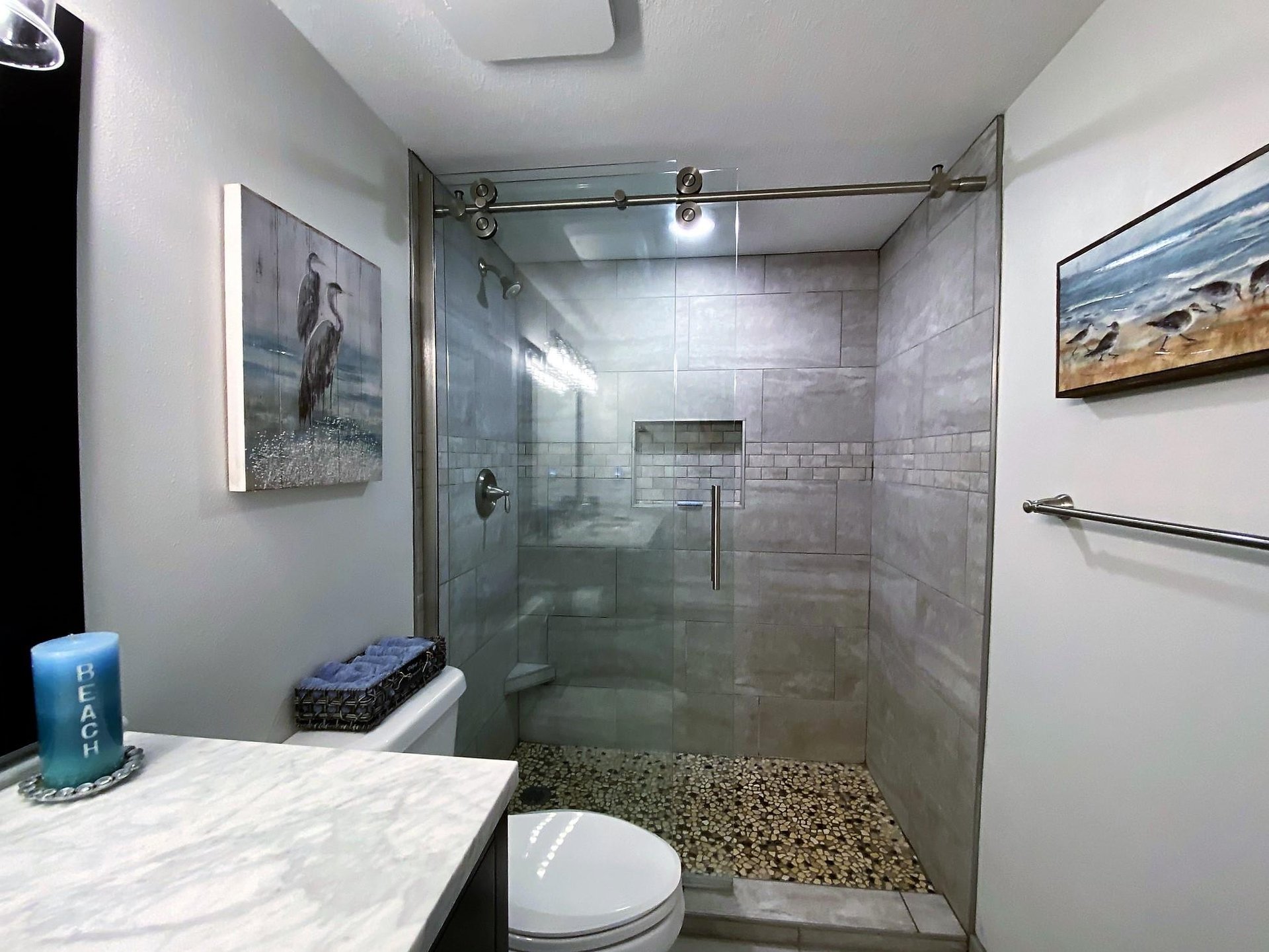 Walk in and wash off