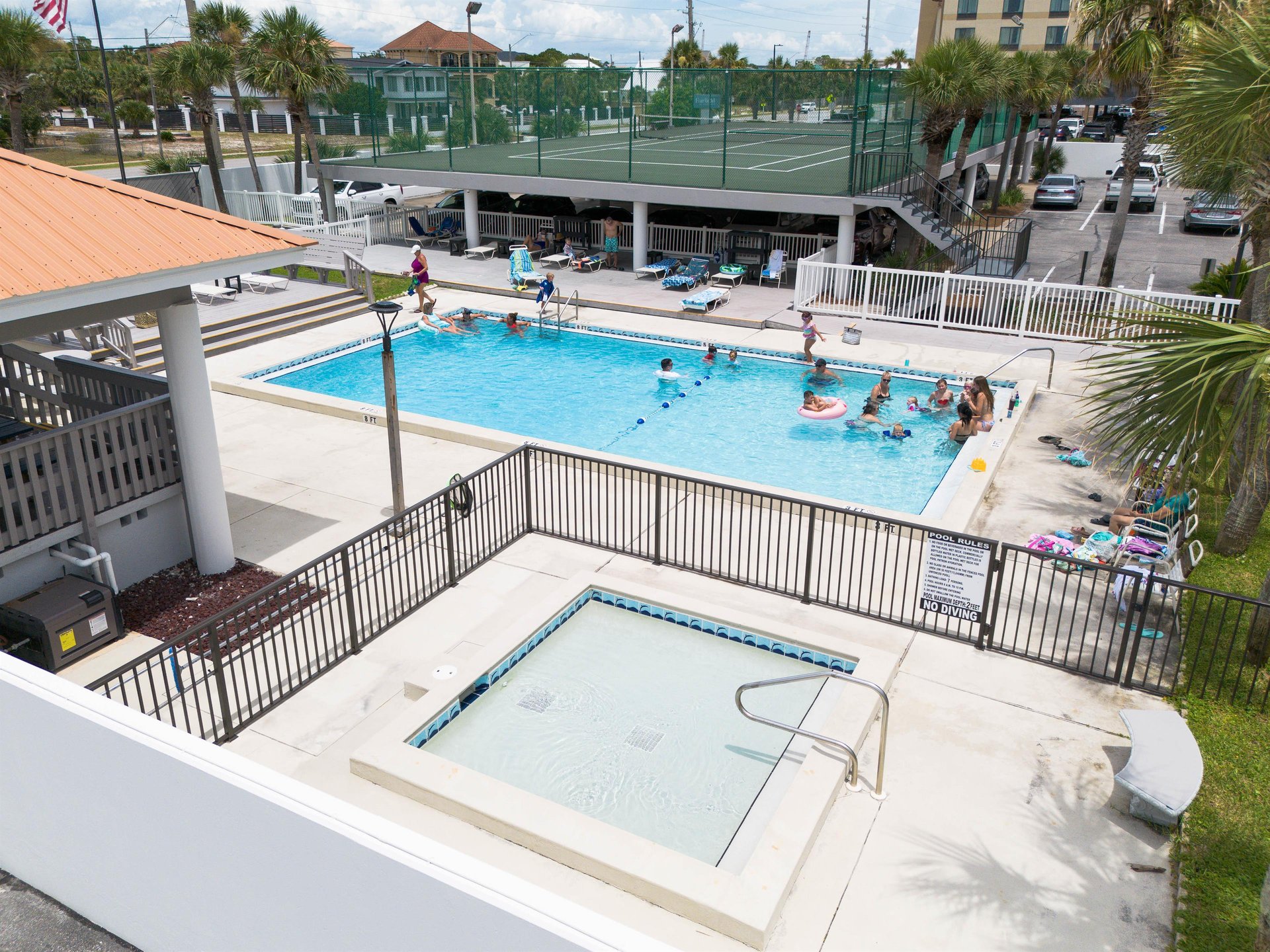 Parents love the shallow wading pool for small kids