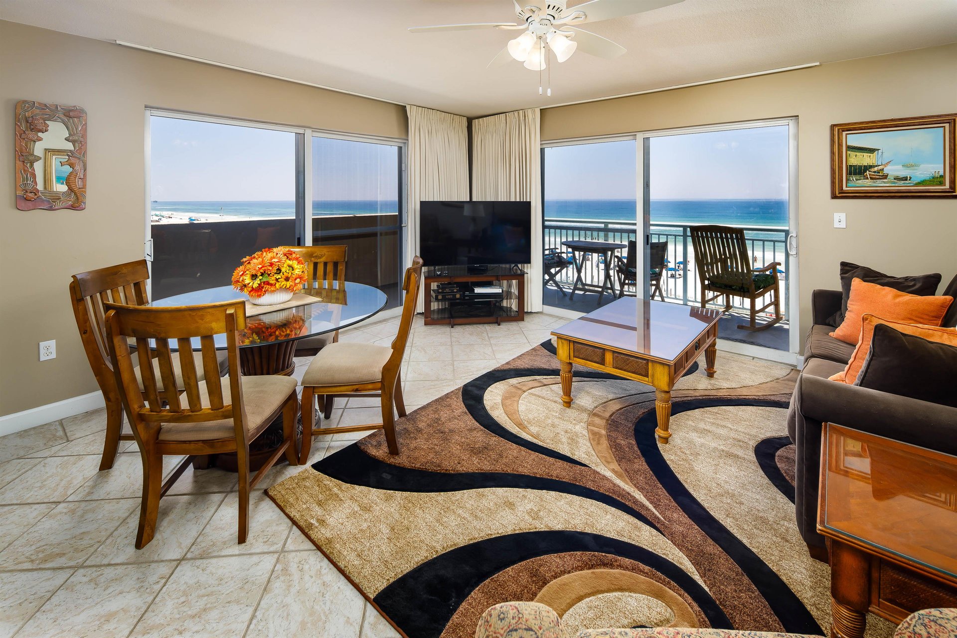 Beautiful views from this 4th floor corner condo