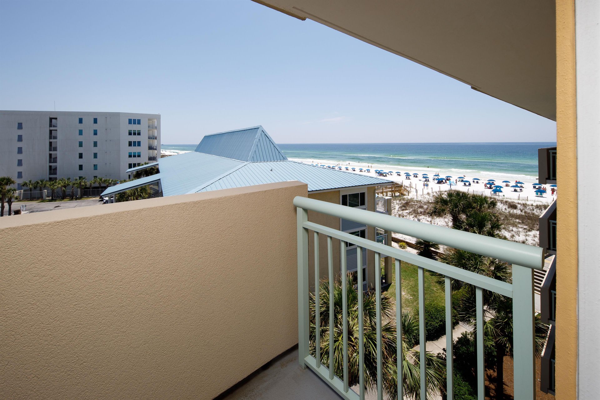 A feature for only the corner condos, the master bedroom features a separate, private balcony