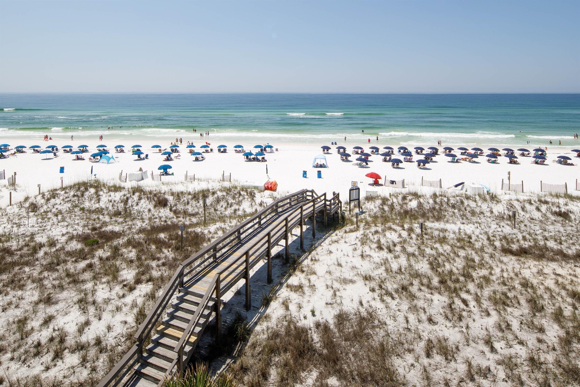 Just a few steps away from some fun in the sun