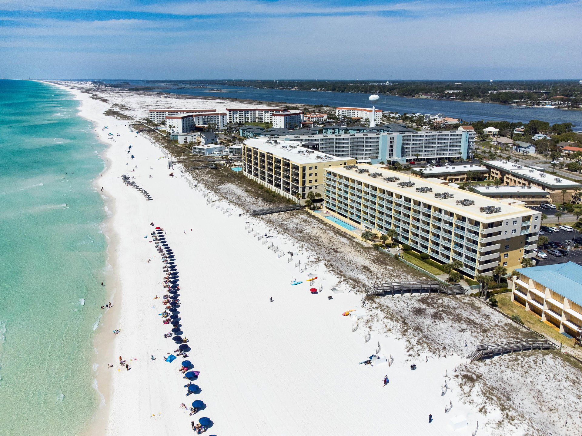 Check out how close Pelican Isle is to the emerald water