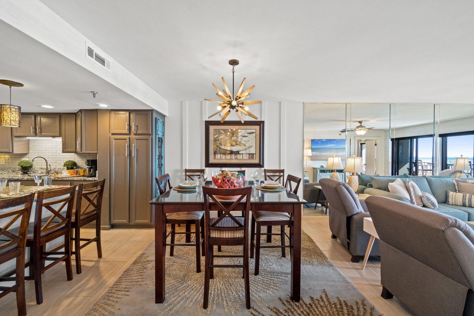 Stunning dining room view  perfect for families and friends