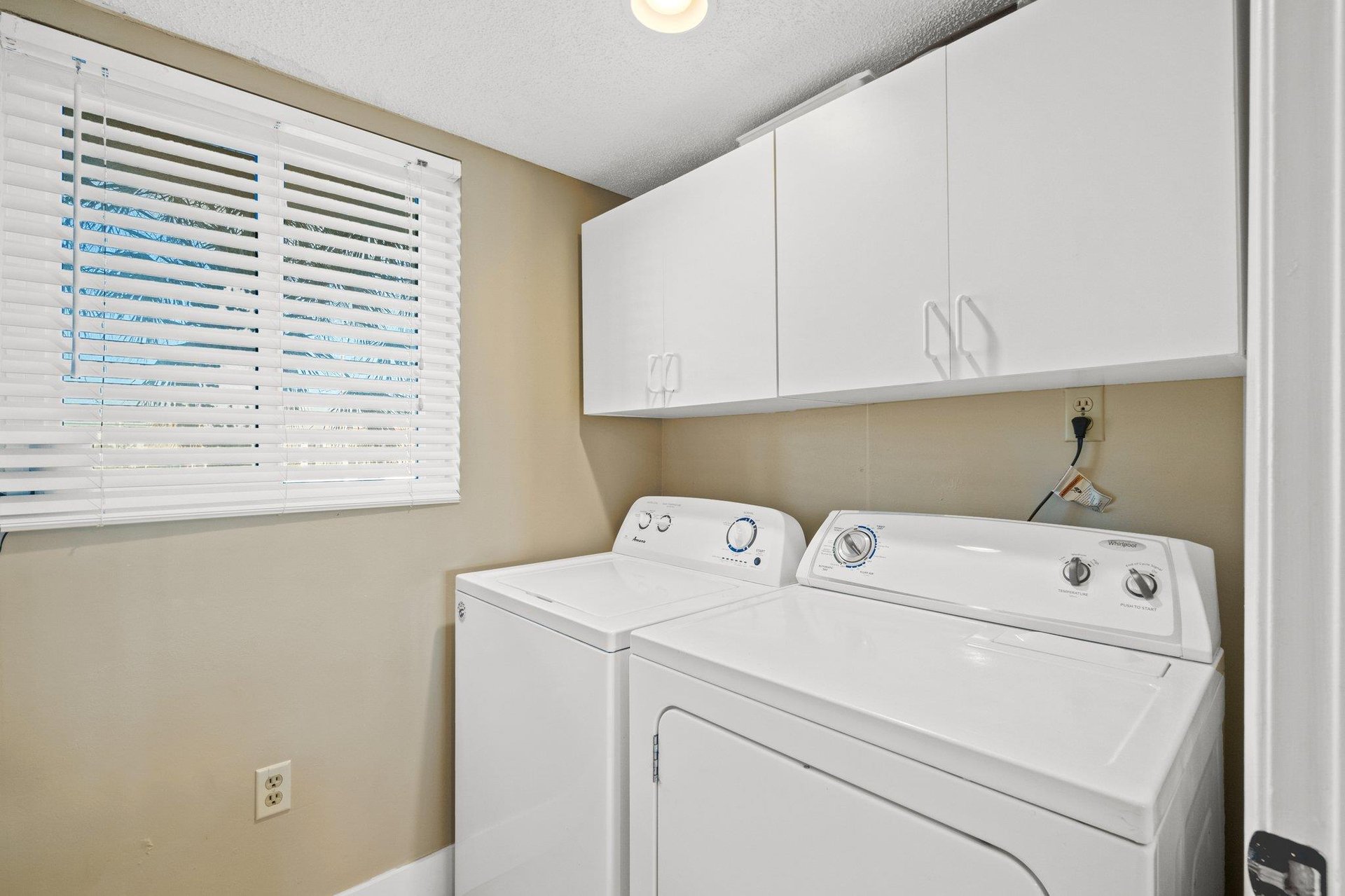 Full size washer and dryer in the condo for your convenience.