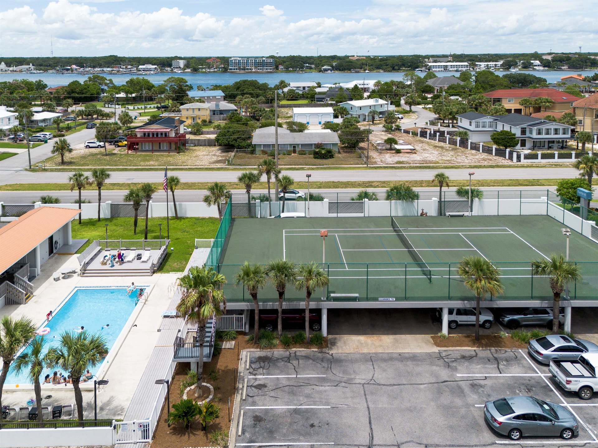 Tennis Court and Pool