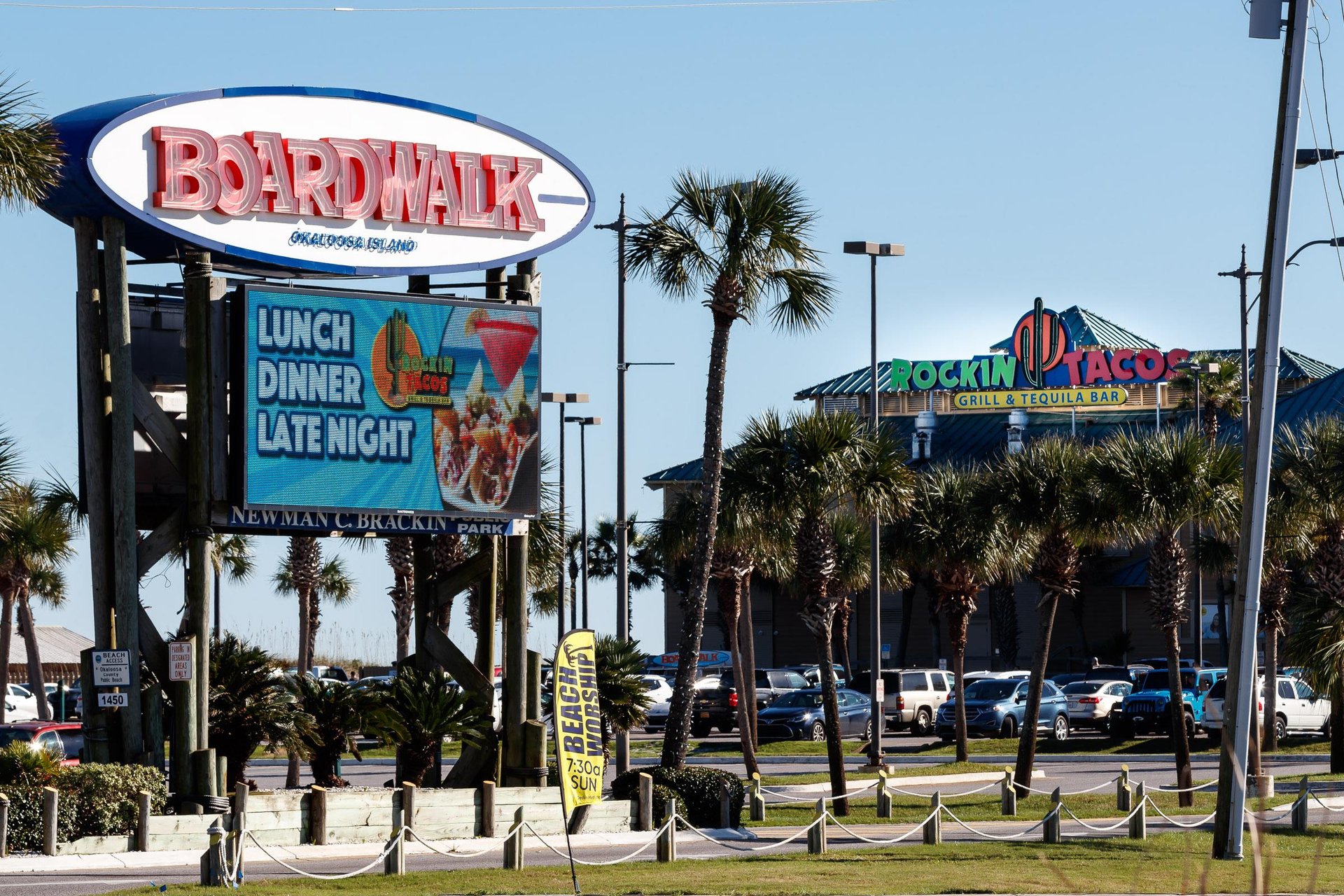 Fort Walton Beach Fishing Pier and Restaurants are right on the beach along with your condo rental through Brooks and Shorey Resorts.
