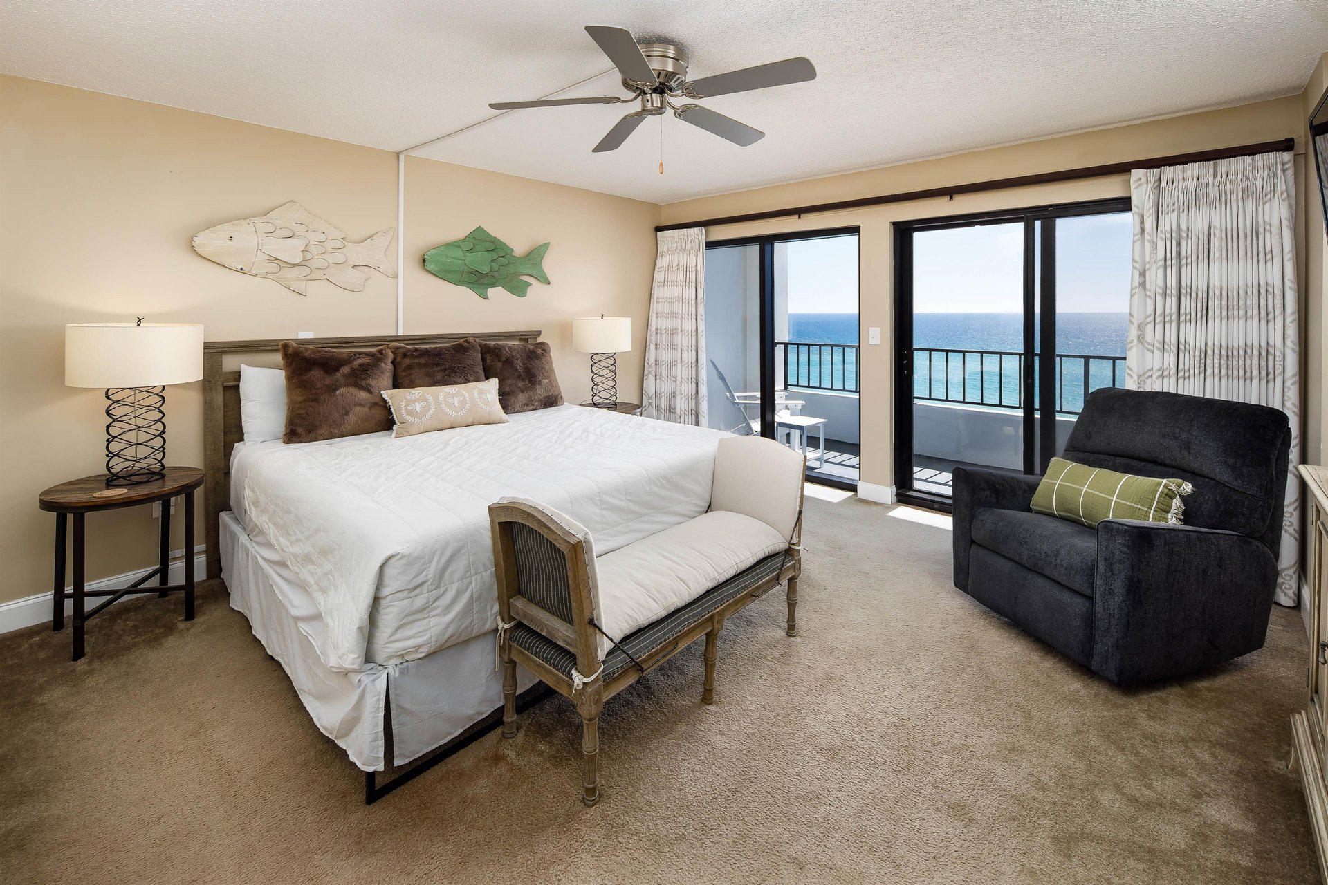 Imagine waking up to the sights and sounds of the BEAUTIFUL Emerald Coast...and take in the spectacular views from the balcony with direct access from the master bedroom.