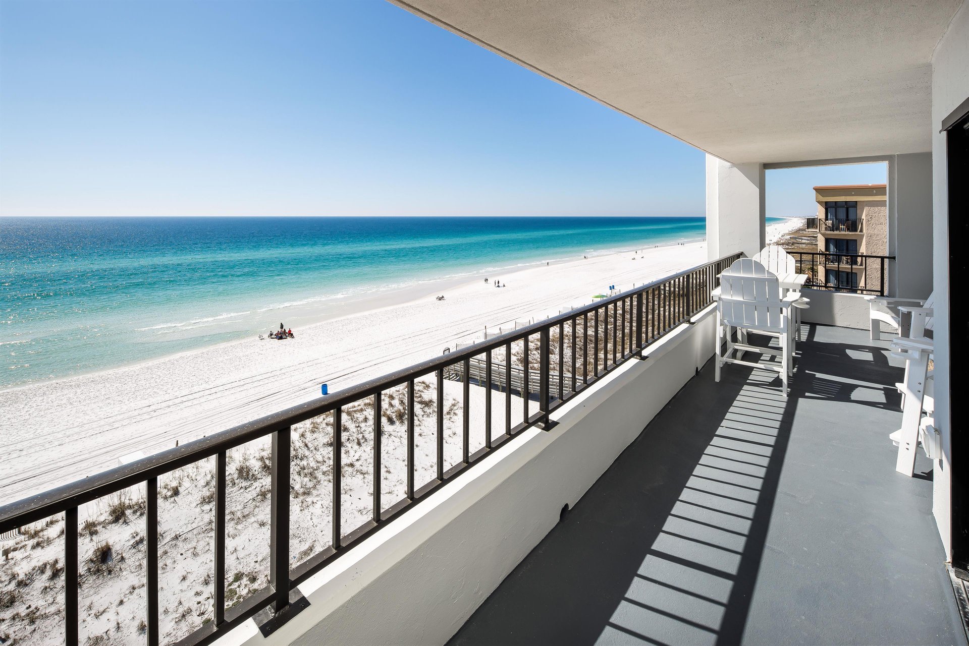 Balcony View looking Westward from the capacious balcony Truly remarkable views