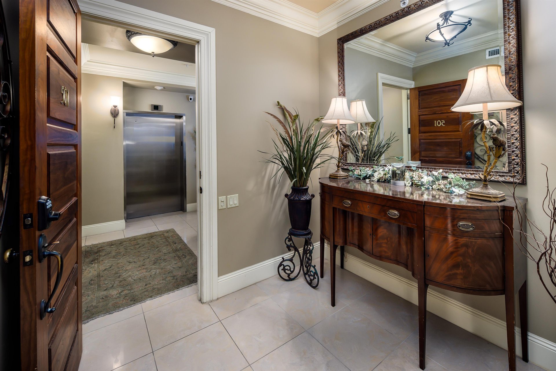 Dont forget your SAFE AND PRIVATE entryway to South Beach 501 starting at the elevator which is all yours on the fifth floor ITS JUST YOU AND YOURS