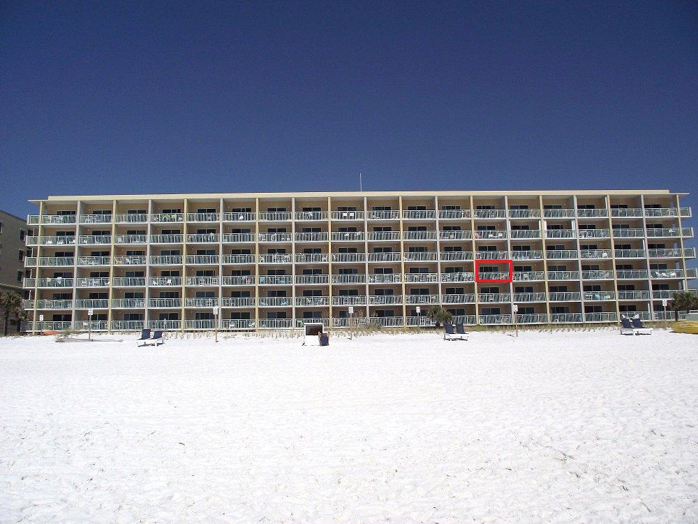 306 balcony outlined in red