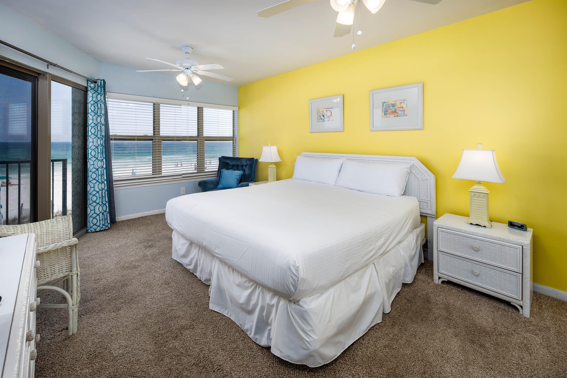 Wake up in paradise Enjoy the amazing views from the beach front master bedroom. This room has a balcony entry