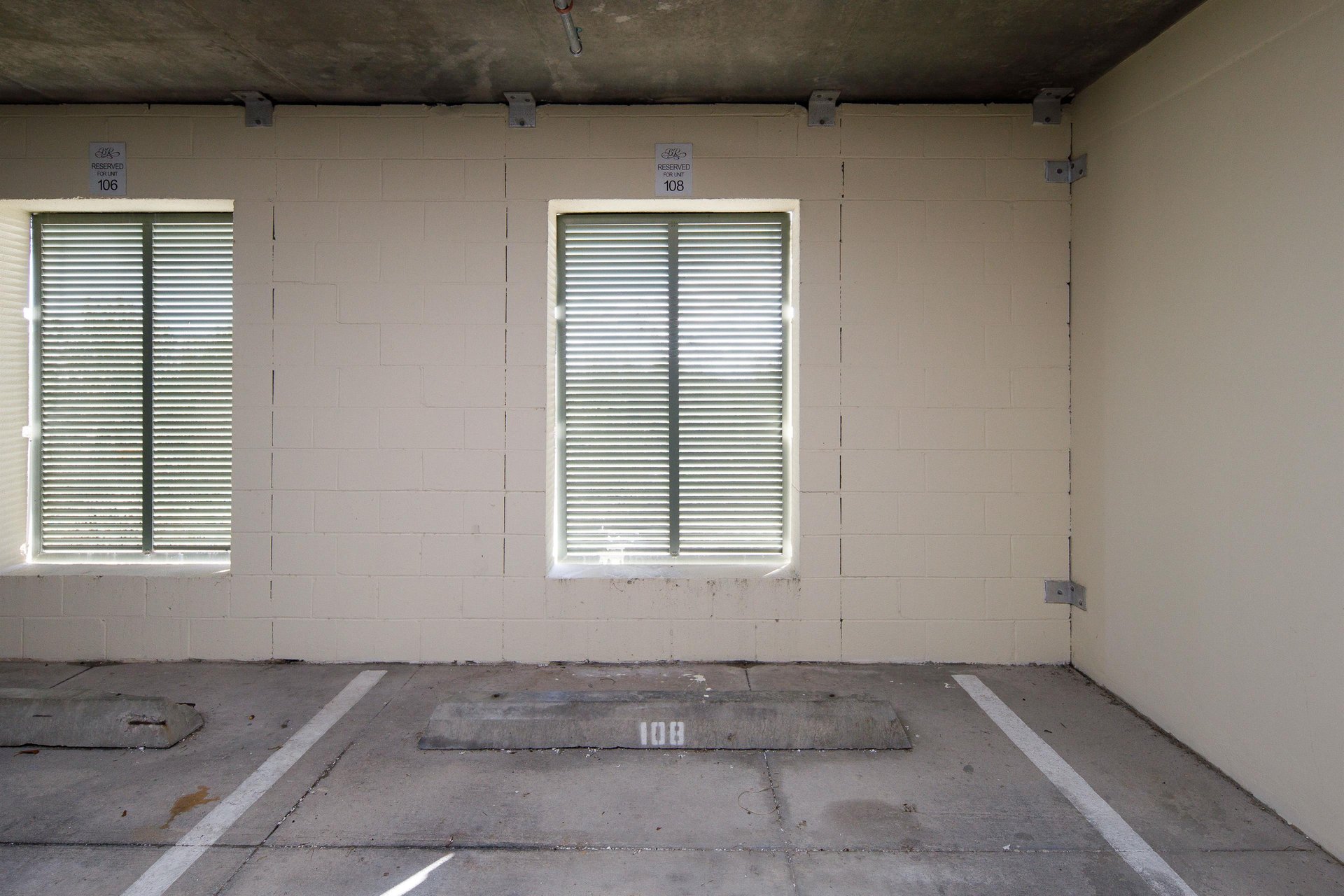 This condo has a designated covered parking spot