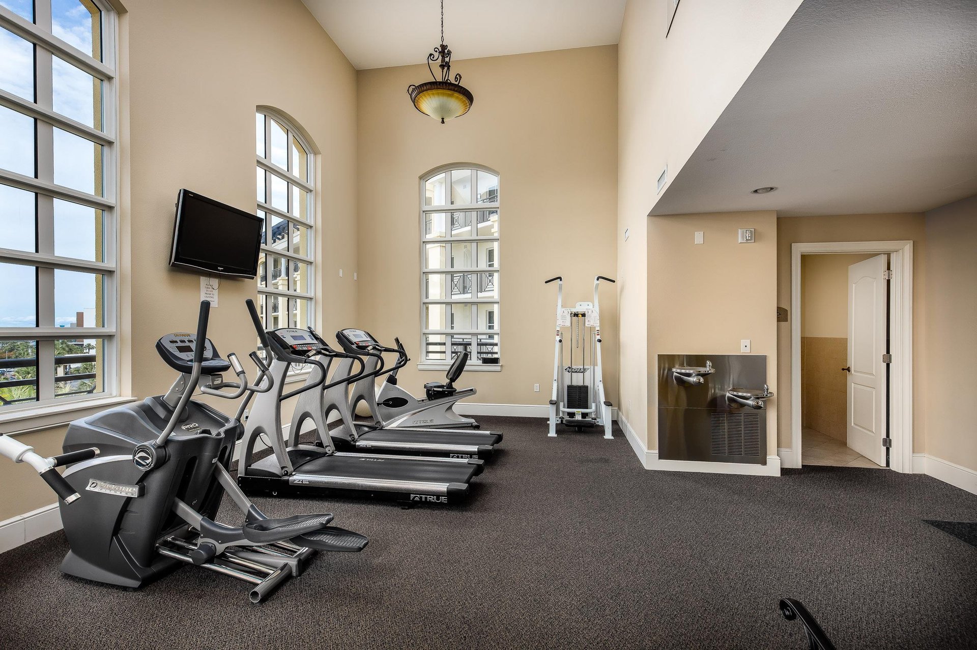 Indoor fitness area